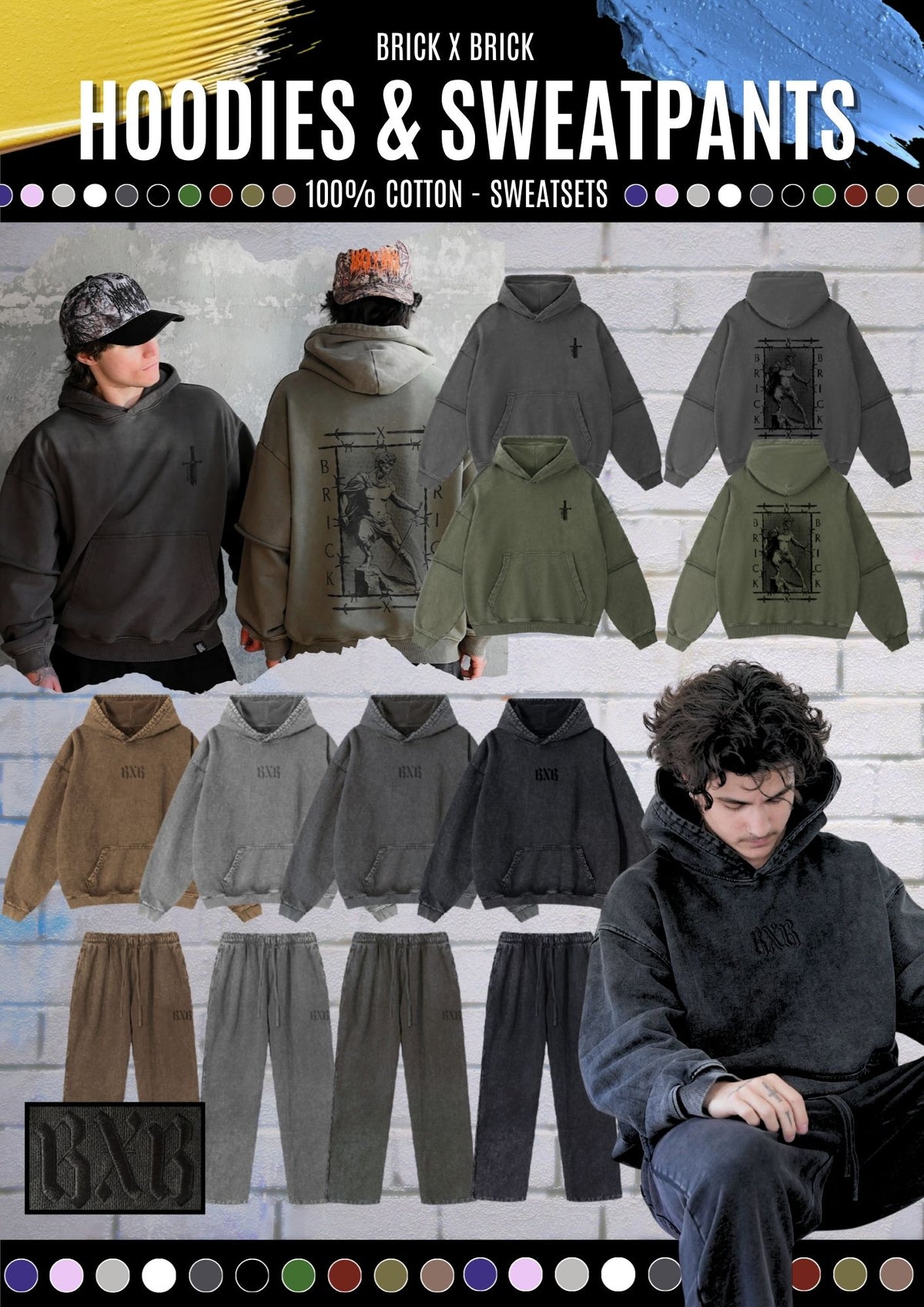 BXB Embroidered Sweatpants (CHECK SIZE CHART)