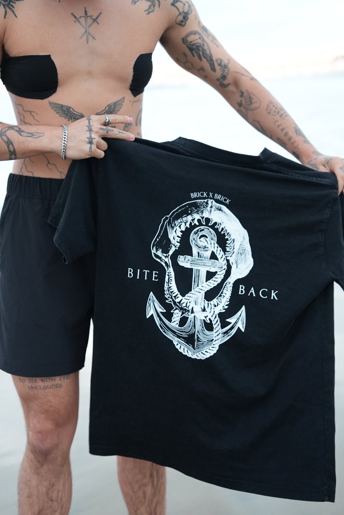 Bite Back Acid Wash Tee