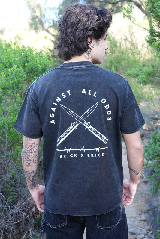 Against All Odds Acid Wash Tee