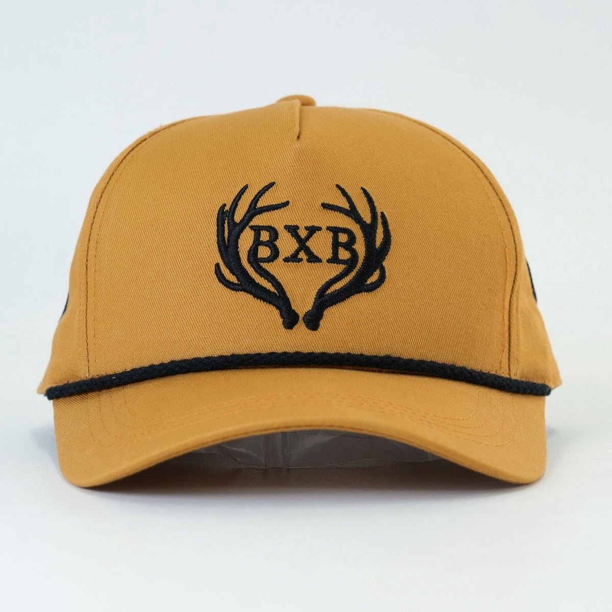 Timber Buck Hat in tan with black antler and BXB embroidery